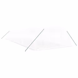 vidaXL Greenhouse Plant House with Steel Frame Polytunnel Greenhouse White - white, 14 x 4 x 2 m - Additional view 2