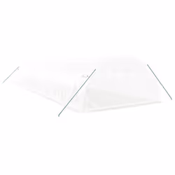 vidaXL Greenhouse Plant House with Steel Frame Polytunnel Greenhouse White - white, 14 x 4 x 2 m - Additional view 5
