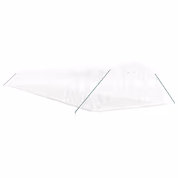 vidaXL Greenhouse Plant House with Steel Frame Polytunnel Greenhouse White - white, 22 x 4 x 2 m