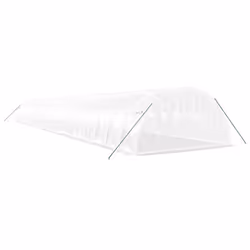 vidaXL Greenhouse Plant House with Steel Frame Polytunnel Greenhouse White - white, 22 x 4 x 2 m - Additional view 5