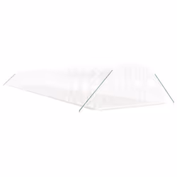 vidaXL Greenhouse Plant House with Steel Frame Polytunnel Greenhouse White - white, 24 x 4 x 2 m