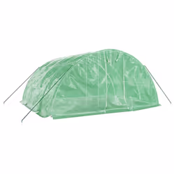vidaXL Greenhouse Plant House with Steel Frame Polytunnel Greenhouse Green