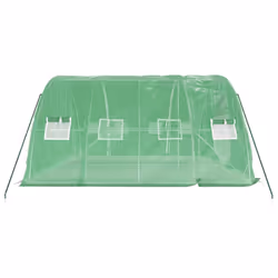 vidaXL Greenhouse Plant House with Steel Frame Polytunnel Greenhouse Green - Additional view 4