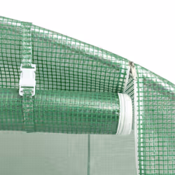 vidaXL Greenhouse Plant House with Steel Frame Polytunnel Greenhouse Green - green, 6 x 5 x 2.3 m - Additional view 7