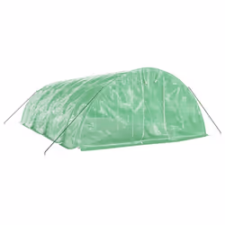 vidaXL Greenhouse Plant House with Steel Frame Polytunnel Greenhouse Green - green, 8 x 5 x 2.3 m