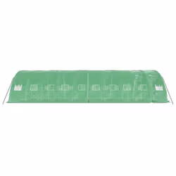 vidaXL Greenhouse Plant House with Steel Frame Polytunnel Greenhouse Green - green, 10 x 5 x 2.3 m - Additional view 4
