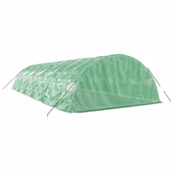 vidaXL Greenhouse Plant House with Steel Frame Polytunnel Greenhouse Green - green, 12 x 5 x 2.3 m - Additional view 5