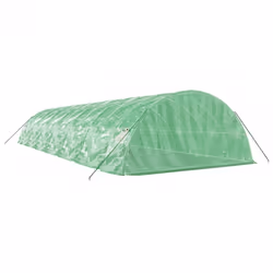 vidaXL Greenhouse Plant House with Steel Frame Polytunnel Greenhouse Green - green, 14 x 5 x 2.3 m - Additional view 5