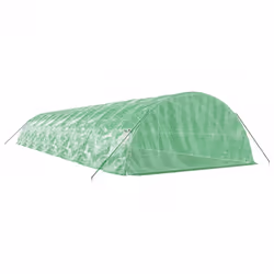 vidaXL Greenhouse Plant House with Steel Frame Polytunnel Greenhouse Green - green, 16 x 5 x 2.3 m - Additional view 5