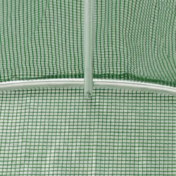 vidaXL Greenhouse Plant House with Steel Frame Polytunnel Greenhouse Green - green, 16 x 5 x 2.3 m - Additional view 8