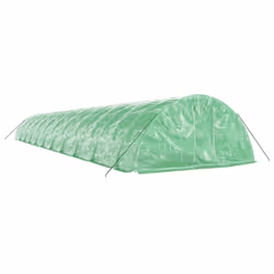 vidaXL Greenhouse Plant House with Steel Frame Polytunnel Greenhouse Green - green, 22 x 5 x 2.3 m - Additional view 2