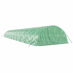 vidaXL Greenhouse Plant House with Steel Frame Polytunnel Greenhouse Green - green, 22 x 5 x 2.3 m - Additional view 5