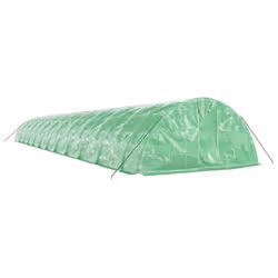 vidaXL Greenhouse Plant House with Steel Frame Polytunnel Greenhouse Green - green, 24 x 5 x 2.3 m