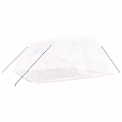 vidaXL Greenhouse Plant House with Steel Frame Polytunnel Greenhouse Green - white, 5 x 4 x 2.3 m - Additional view 2