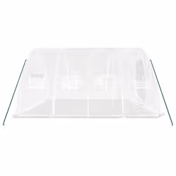 vidaXL Greenhouse Plant House with Steel Frame Polytunnel Greenhouse Green - white, 5 x 4 x 2.3 m - Additional view 4