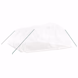 vidaXL Greenhouse Plant House with Steel Frame Polytunnel Greenhouse Green - white, 6 x 5 x 2.3 m - Additional view 2