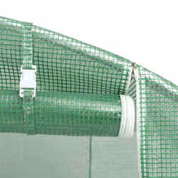 vidaXL Greenhouse Plant House with Steel Frame Polytunnel Greenhouse Green - green, 6 x 4 x 2.85 m - Additional view 7