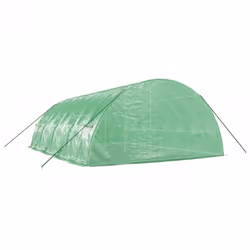 vidaXL Greenhouse Plant House with Steel Frame Polytunnel Greenhouse Green - green, 8 x 6 x 2.85 m - Additional view 5