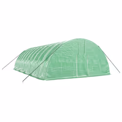 vidaXL Greenhouse Plant House with Steel Frame Polytunnel Greenhouse Green - green, 10 x 6 x 2.85 m