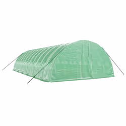 vidaXL Greenhouse Plant House with Steel Frame Polytunnel Greenhouse Green - green, 12 x 6 x 2.85 m