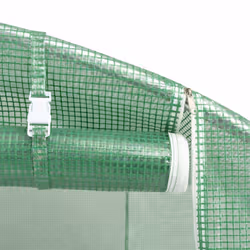 vidaXL Greenhouse Plant House with Steel Frame Polytunnel Greenhouse Green - 14 x 6 x 2.85 m - Additional view 7