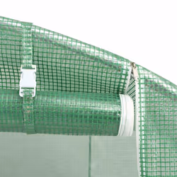 vidaXL Greenhouse Plant House with Steel Frame Polytunnel Greenhouse Green - green, 16 x 6 x 2.85 m - Additional view 7