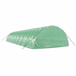 vidaXL Greenhouse Plant House with Steel Frame Polytunnel Greenhouse Green - green, 18 x 6 x 2.85 m - Additional view 5