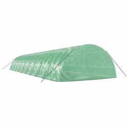vidaXL Greenhouse Plant House with Steel Frame Polytunnel Greenhouse Green - green, 20 x 6 x 2.85 m - Additional view 5