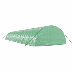 vidaXL Greenhouse Plant House with Steel Frame Polytunnel Greenhouse Green - green, 22 x 6 x 2.85 m - Additional view 5