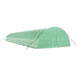vidaXL Greenhouse Plant House with Steel Frame Polytunnel Greenhouse Green - green, 24 x 6 x 2.85 m