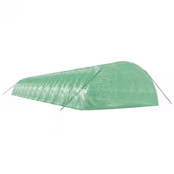 vidaXL Greenhouse Plant House with Steel Frame Polytunnel Greenhouse Green - green, 24 x 6 x 2.85 m - Additional view 5