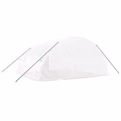 vidaXL Greenhouse Plant House with Steel Frame Polytunnel Greenhouse Green - white, 6 x 6 x 2.85 m - Additional view 5