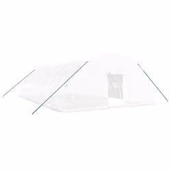 vidaXL Greenhouse Plant House with Steel Frame Polytunnel Greenhouse Green - white, 10 x 6 x 2.85 m
