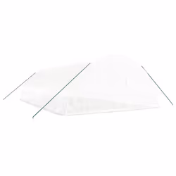 vidaXL Greenhouse Plant House with Steel Frame Polytunnel Greenhouse Green - white, 10 x 6 x 2.85 m