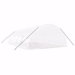 vidaXL Greenhouse Plant House with Steel Frame Polytunnel Greenhouse Green - white, 10 x 6 x 2.85 m - Additional view 5