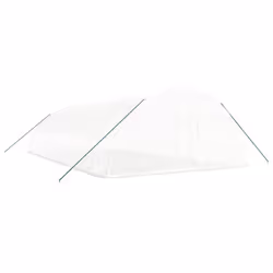 vidaXL Greenhouse Plant House with Steel Frame Polytunnel Greenhouse Green - white, 12 x 6 x 2.85 m - Additional view 2