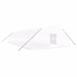 vidaXL Greenhouse Plant House with Steel Frame Polytunnel Greenhouse Green - white, 14 x 6 x 2.85 m