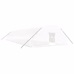 vidaXL Greenhouse Plant House with Steel Frame Polytunnel Greenhouse Green - white, 18 x 6 x 2.85 m