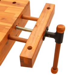 vidaXL Workbench Tabletop Workstation Pro Work Top with Vice Solid Wood Acacia - Additional view 5