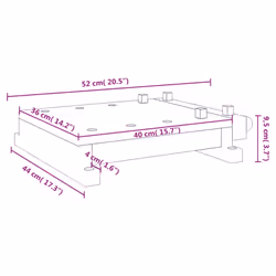 vidaXL Workbench Tabletop Workstation Pro Work Top with Vice Solid Wood Acacia - Additional view 6