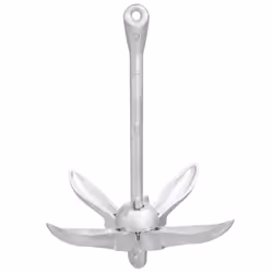 vidaXL Folding Anchor Grappling Portable Grapnel Marine Boat Anchor Silver Iron - without rope, 4 kg - Additional view 4