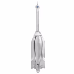 vidaXL Folding Anchor Grappling Portable Grapnel Marine Boat Anchor Silver Iron - with rope, 12 kg