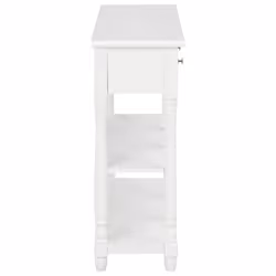 vidaXL Console Table Side Table Hallway Coffee Sofa Table Engineered Wood - white