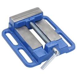 vidaXL Drill Press Vise Workbench Vice Milling Machine Vice Blue Cast Iron - 100 mm