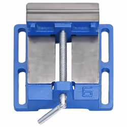 vidaXL Drill Press Vise Workbench Vice Milling Machine Vice Blue Cast Iron - 150 mm