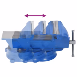 vidaXL Bench Vise Metalworking Workbench Vise Table Top Vise Blue Cast Iron - 150 mm - Additional view 4