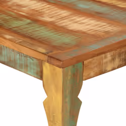 vidaXL Dining Table Dinner Table Kitchen Table Side Table Solid Wood Reclaimed - Additional view 4