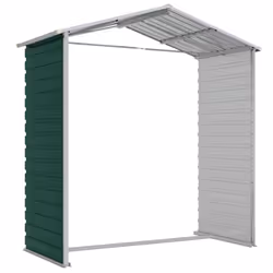 vidaXL Garden Shed Outdoor Storage Shed Patio Yard Tool Shed Galvanised Steel - green, 191 x 130 x 198 cm - Additional view 8