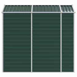 vidaXL Garden Shed Outdoor Storage Shed Patio Yard Tool Shed Galvanised Steel - green, 191 x 215 x 198 cm - Additional view 5
