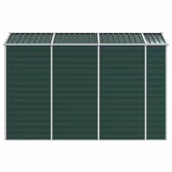 vidaXL Garden Shed Outdoor Storage Shed Patio Yard Tool Shed Galvanised Steel - green, 191 x 300 x 198 cm - Additional view 5